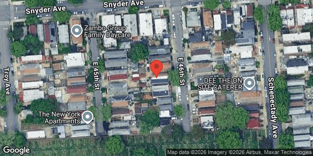 Aerial map of 506 EAST 46 STREET, Brooklyn