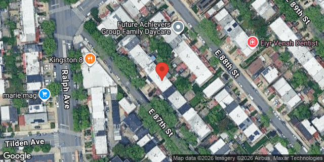 Aerial map of 133 EAST 87 STREET, Brooklyn
