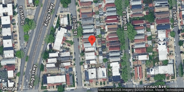 Aerial map of 273 EAST 57 STREET, Brooklyn