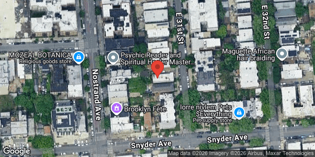 Aerial map of 56 EAST 31 STREET, Brooklyn