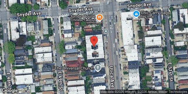 Aerial map of 956 UTICA AVENUE, Brooklyn