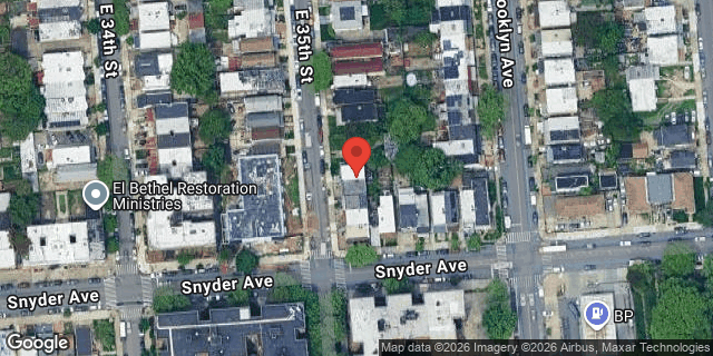 Aerial map of 235 EAST 35 STREET, Brooklyn