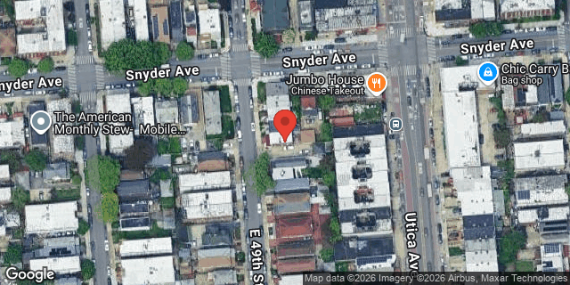 Aerial map of 493 EAST 49 STREET, Brooklyn