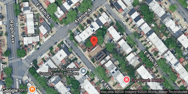 Aerial map of 113 EAST 88 STREET, Brooklyn