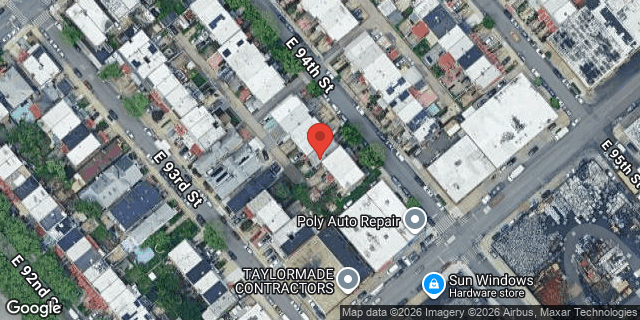 Aerial map of 736 EAST 94 STREET, Brooklyn