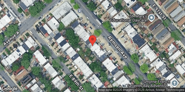 Aerial map of 678 REMSEN AVENUE, Brooklyn