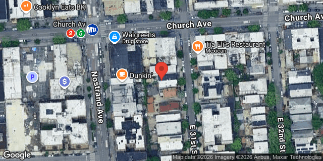 Aerial map of 14 EAST 31 STREET, Brooklyn