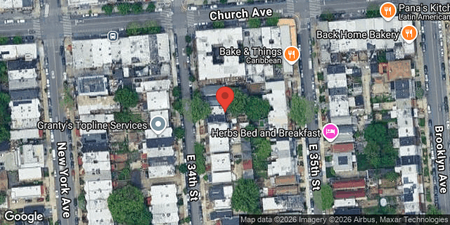 Aerial map of 265 EAST 34 STREET, Brooklyn