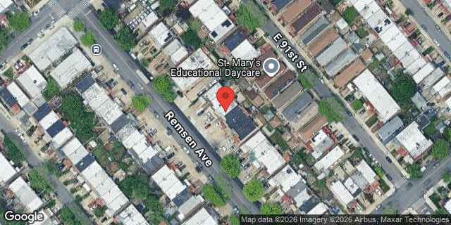 Aerial map of 689 REMSEN AVENUE, Brooklyn