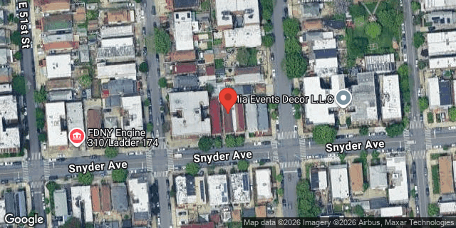 Aerial map of 5215 SNYDER AVENUE, Brooklyn