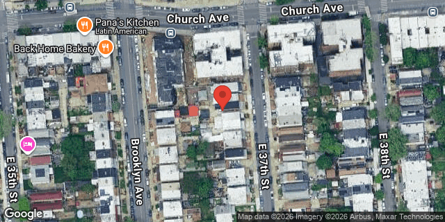 Aerial map of 266 EAST 37 STREET, Brooklyn