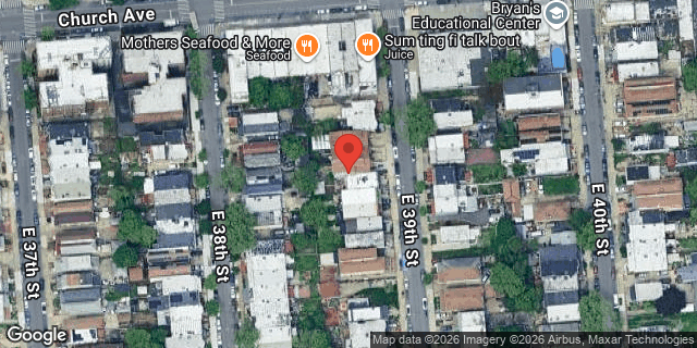 Aerial map of 270 EAST 39 STREET, Brooklyn
