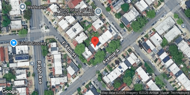 Aerial map of 8809 AVENUE A, Brooklyn