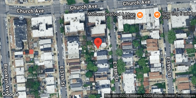 Aerial map of 270 EAST 38 STREET, Brooklyn