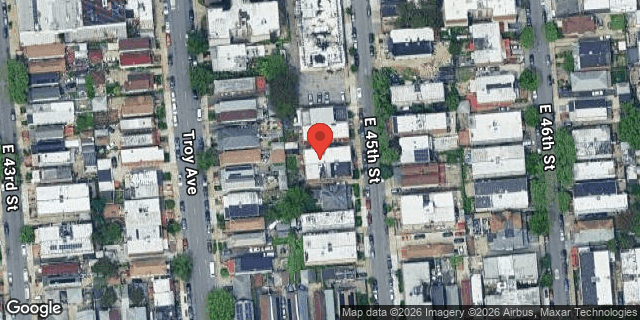 Aerial map of 450 EAST 45 STREET, Brooklyn