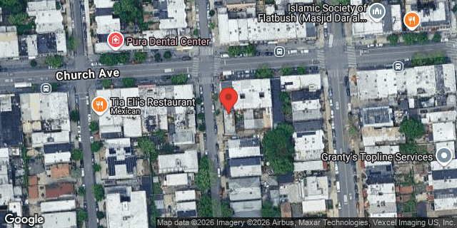 Aerial map of 3202 CHURCH AVENUE, Brooklyn