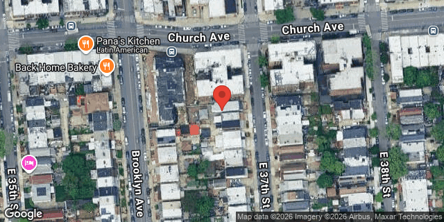 Aerial map of 262 EAST 37 STREET, Brooklyn