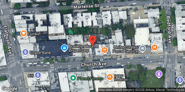 Aerial map of 2245 CHURCH AVENUE, Brooklyn