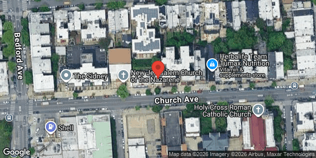 Aerial map of 2509 CHURCH AVENUE, Brooklyn