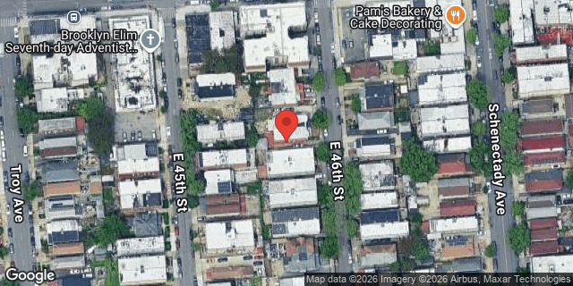 Aerial map of 444 EAST 46 STREET, Brooklyn