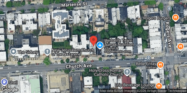 Aerial map of 2527 CHURCH AVENUE, Brooklyn