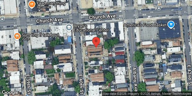 Aerial map of 193 EAST 40 STREET, Brooklyn
