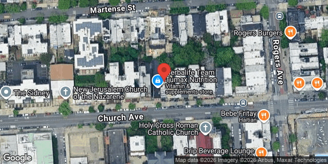 Aerial map of 2533 CHURCH AVENUE, Brooklyn