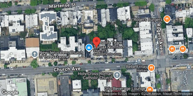 Aerial map of 2535 CHURCH AVENUE, Brooklyn
