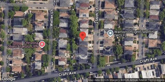 Aerial map of 149-64 256 STREET, Queens