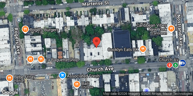 Aerial map of 2807 CHURCH AVENUE, Brooklyn