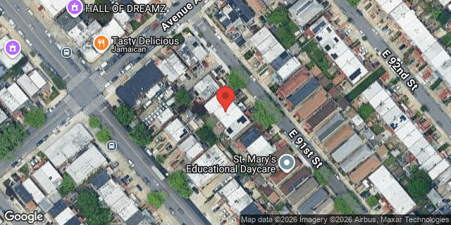 Aerial map of 642 EAST 91 STREET, Brooklyn
