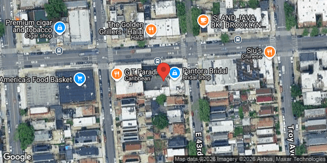 Aerial map of 4212 CHURCH AVENUE, Brooklyn