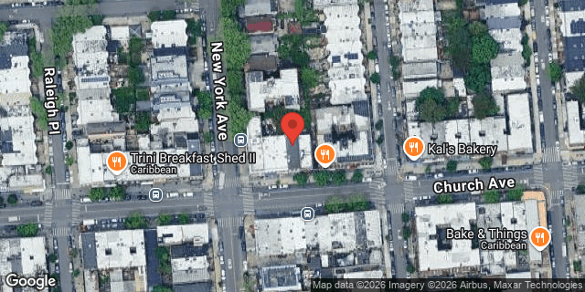 Aerial map of 330 CHURCH AVENUE, Brooklyn