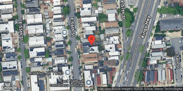Aerial map of 239 EAST 56 STREET, Brooklyn