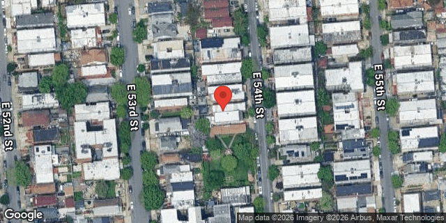 Aerial map of 304 EAST 54 STREET, Brooklyn