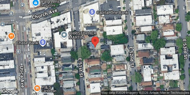 Aerial map of 421 EAST 51 STREET, Brooklyn