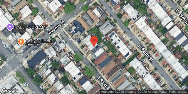 Aerial map of 639 EAST 91 STREET, Brooklyn