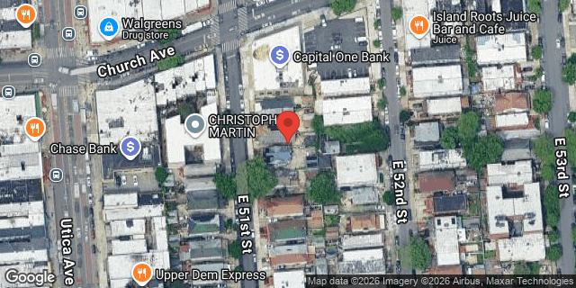Aerial map of 417 EAST 51 STREET, Brooklyn