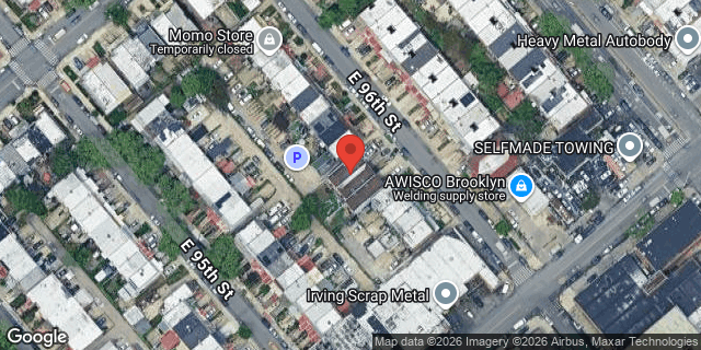 Aerial map of 716 EAST 96 STREET, Brooklyn