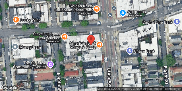 Aerial map of 4914 CHURCH AVENUE, Brooklyn