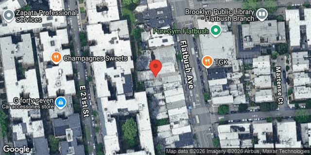 Aerial map of 850 FLATBUSH AVENUE, Brooklyn