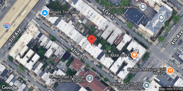 Aerial map of 349 42 STREET, Brooklyn