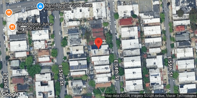 Aerial map of 288 EAST 54 STREET, Brooklyn