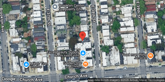 Aerial map of 226 EAST 38 STREET, Brooklyn