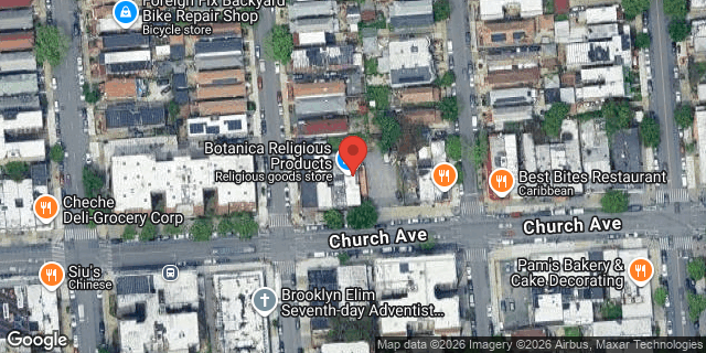 Aerial map of 4507 CHURCH AVENUE, Brooklyn