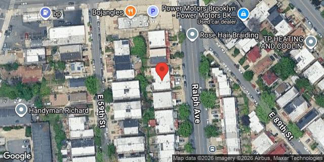 Aerial map of 928 RALPH AVENUE, Brooklyn