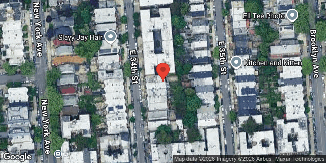 Aerial map of 211 EAST 34 STREET, Brooklyn