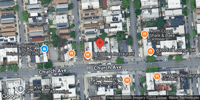 Aerial map of 4609 CHURCH AVENUE, Brooklyn