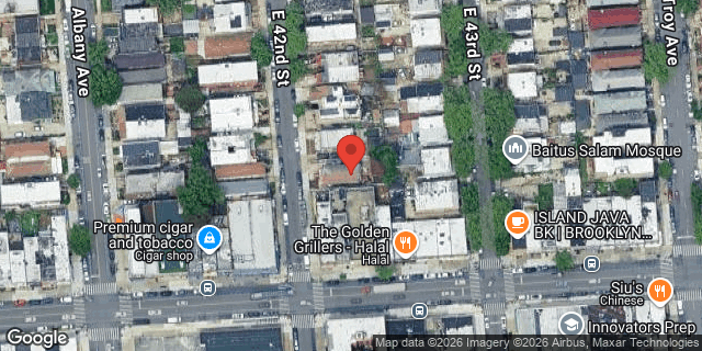 Aerial map of 167 EAST 42 STREET, Brooklyn