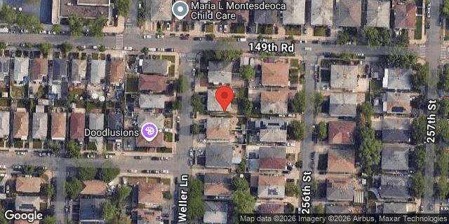 Aerial map of 149-37 WELLER LANE, Queens